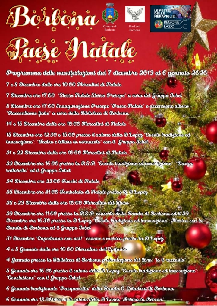 Paese Di Natale.Borbona Paese Natale Mercatini Di Natale Nel Lazio E In Sabina