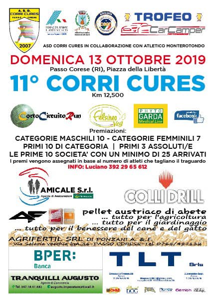 XI Corri Cures XI Corri Cures - eventi in sabina