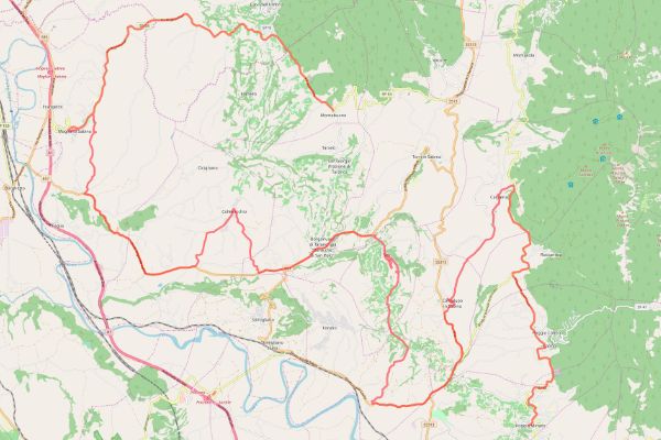 mappa della sabina cammino dei bianchi montebuono poggio mirteto