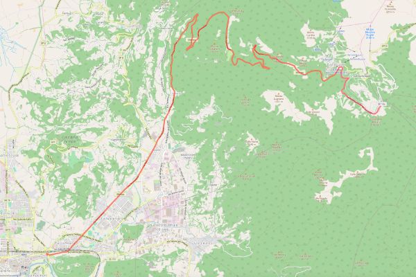 mappa della sabina cammino dei bianchi terminillo rieti