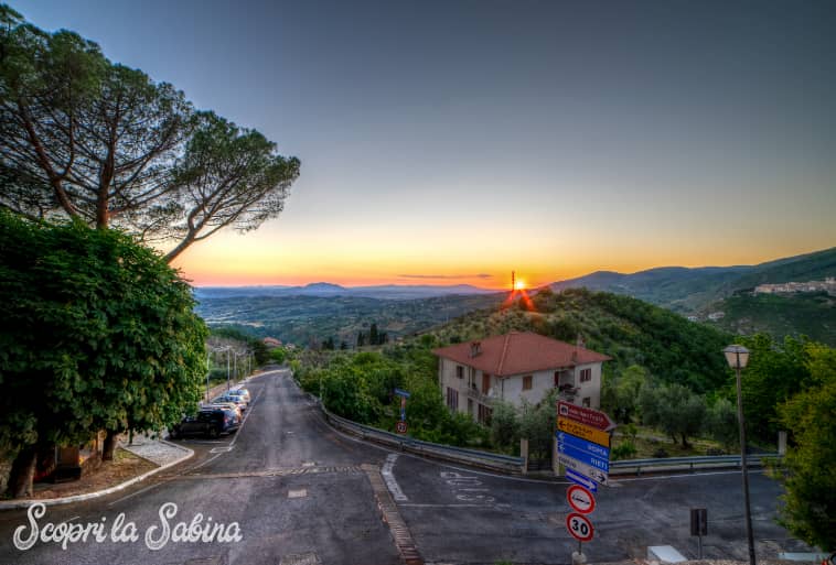 Il Monte Soratte visto da Mompeo