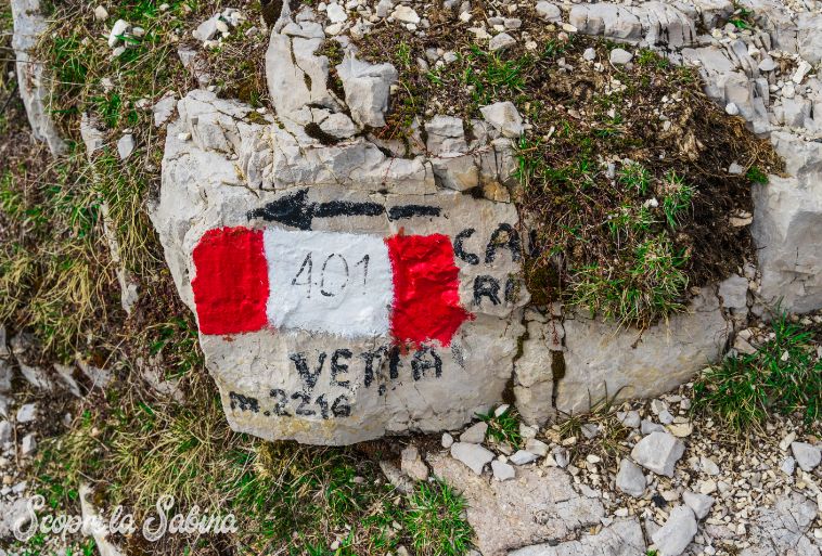 sentiero CAI sul Monte Terminillo