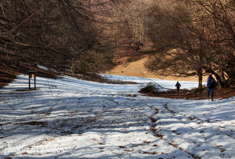 monti sabini neve monte pizzuto trekking escursioni