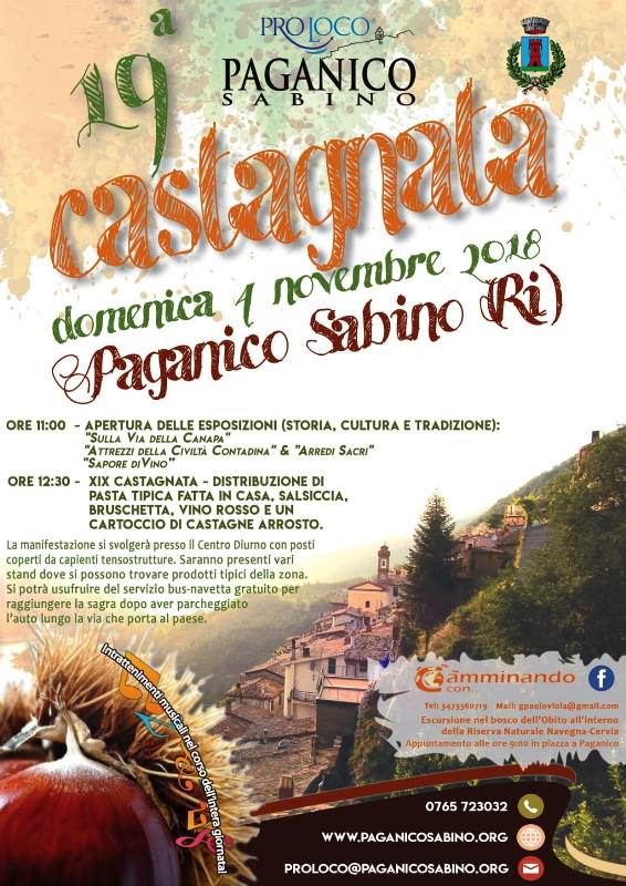 Castagnata Paganichese – 19^ edizione Castagnata Paganichese – 19^ edizione - eventi in sabina