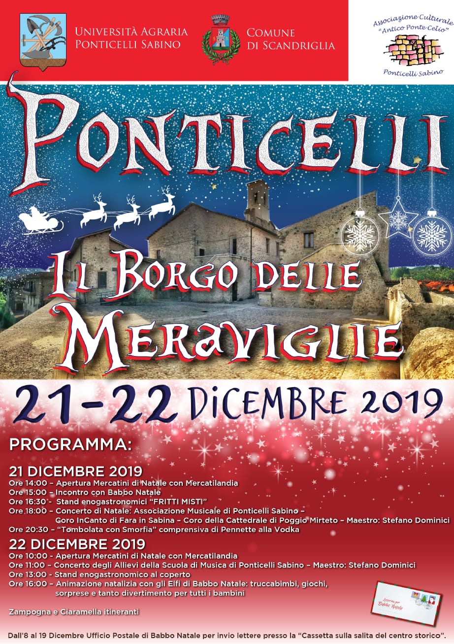 Natale a Ponticelli Sabino, il borgo delle meraviglie - eventi in sabina