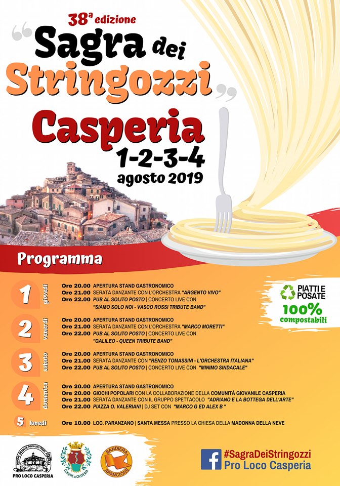Sagra dei Stringozzi di Casperia – 38^ edizione Sagra dei Stringozzi di Casperia – 38^ edizione - eventi in sabina